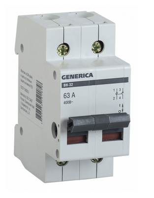 Выключатель Нагрузки  2П  63А  GENERICA  ВН-32