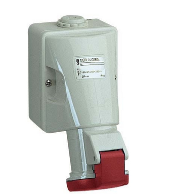 Розетка настенная винт Schneider Electric 16А 3P+E IP44 380В  83108