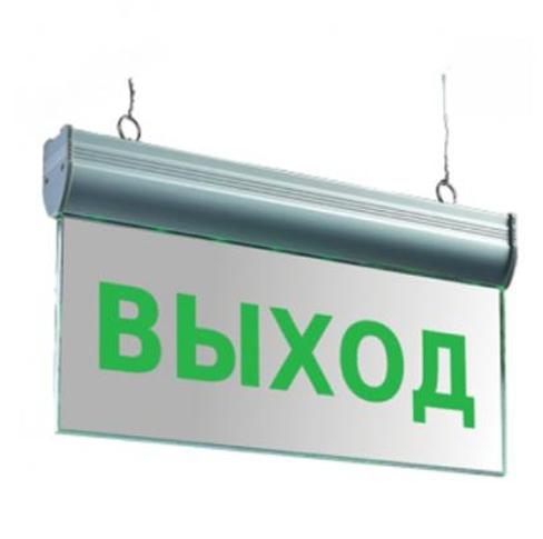 Аварийный светильник LLT СДСО-089 "ВЫХОД" 365х200х26 IP20 1.5 часа NI-CD AC/DC   постоянный