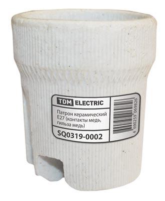 Патрон TDM E27 керамический (контакты медь, гильза медь) SQ0319-0002