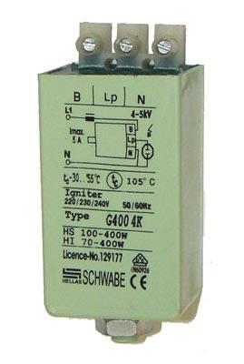 ИЗУ 70W-400W  CD 4,6A 4-5kV 78x34x27   SCHWABE HELLAS