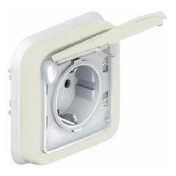 Legrand  Plexo  Белый Розетка 1-местная с заземляющими контактами механизм с винтовыми зажимами IP55 069639